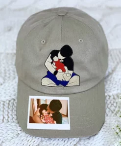 Personalized Dad Hat with Custom Embroidered Photo - Unique Dad Gi