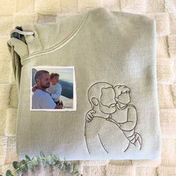 Father and Son Sweatshirt, Hoodie, Personalized Fathers Day Gifts from