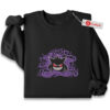 Gengar Embroidered Sweatshirt, Pokemon Shirt, PKM Shirt, Anime Embroidered Sweatshirt