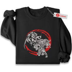 Nezuko & Tanjiro Embroidered Sweatshirt, Demon Slayer Shirt, Anime Embroidered Sweatshirt