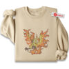 Moltres Embroidered Sweatshirt, Pokemon Shirt, PKM Shirt, Anime Embroidered Sweatshirt