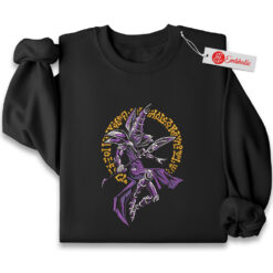 Dark Magician Embroidered Sweatshirt, Yugioh Shirt, Anime Embroidered Sweatshirt