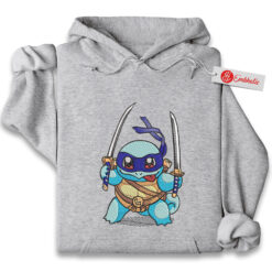 Squirtle Embroidered Hoodie, Pokemon Shirt, PKM Shirt, Anime Embroidered Hoodie
