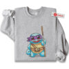 Squirtle Embroidered Sweatshirt, Pokemon Shirt, PKM Shirt, Anime Embroidered Sweatshirt