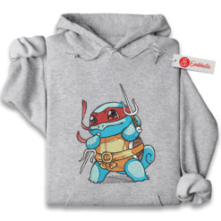 Squirtle Embroidered Hoodie, Pokemon Shirt, PKM Shirt, Anime Embroidered Hoodie