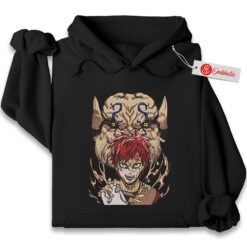 Gaara Embroidered Hoodie, Naruto Shirt, Anime Embroidered Hoodie