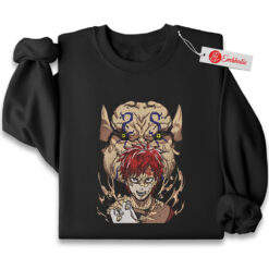 Gaara Embroidered Sweatshirt, Naruto Shirt, Anime Embroidered Sweatshirt
