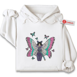 Shinobu Kocho Embroidered Hoodie, Demon Slayer Shirt, Anime Embroidered Hoodie