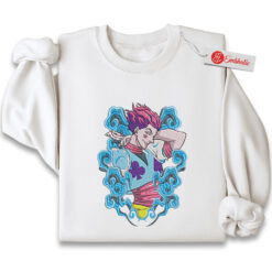 Hisoka Embroidered Sweatshirt, Hunter x Hunter Shirt, HxH Shirt, Anime Embroidered Sweatshirt