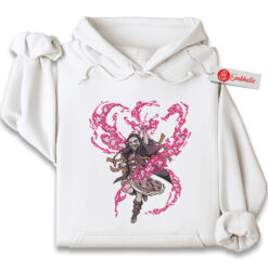 Nezuko Kamado Embroidered Hoodie, Demon Slayer Shirt, Anime Embroidered Hoodie