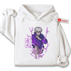 Satoru Gojo Embroidered Hoodie, Jujutsu Kaisen Shirt, Anime Embroidered Hoodie
