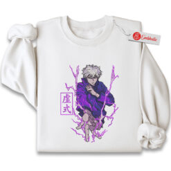 Satoru Gojo Embroidered Sweatshirt, Jujutsu Kaisen Shirt, Anime Embroidered Sweatshirt