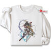 Mikasa Ackerman Embroidered Sweatshirt, Attack on Titan Shirt, AOT Shirt, Anime Embroidered Sweatshirt