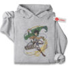 Levi Ackerman Embroidered Hoodie, Attack on Titan Shirt, AOT Shirt, Anime Embroidered Hoodie