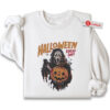 Ghostface Embroidered Sweatshirt, Scream Shirt, Halloween Shirt, Horror Movie Embroidered Sweatshirt