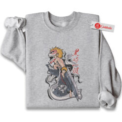 Ichigo Kurosaki Embroidered Sweatshirt, Bleach Shirt, Anime Embroidered Sweatshirt