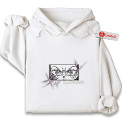Nezuko Kamado Embroidered Hoodie, Demon Slayer Shirt, Anime Embroidered Hoodie