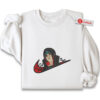 Itachi Uchiha Embroidered Sweatshirt, Naruto Shirt, Anime Embroidered Sweatshirt