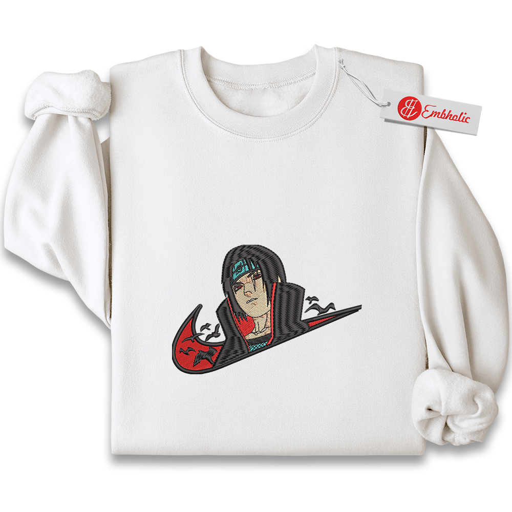 Itachi Uchiha Embroidered Sweatshirt, Naruto Shirt, Anime Embroidered Sweatshirt Itachi Uchiha Embroidered Sweatshirt, Naruto Shirt, Anime Embroidered Sweatshirt