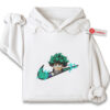 Izuku Midoriya Embroidered Hoodie, My Hero Academia Shirt, MHA Shirt, Anime Embroidered Hoodie