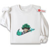 Izuku Midoriya Embroidered Sweatshirt, My Hero Academia Shirt, MHA Shirt, Anime Embroidered Sweatshirt