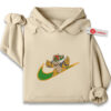 Bowser Embroidered Hoodie, Mario Shirt, Game Embroidered Hoodie