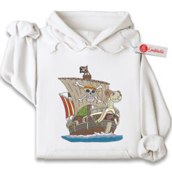 Going Merry Embroidered Hoodie, One Piece Shirt, Anime Embroidered Hoodie