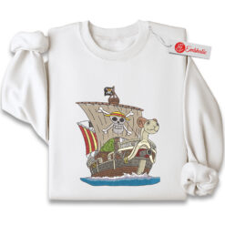 Going Merry Embroidered Sweatshirt, One Piece Shirt, Anime Embroidered Sweatshirt