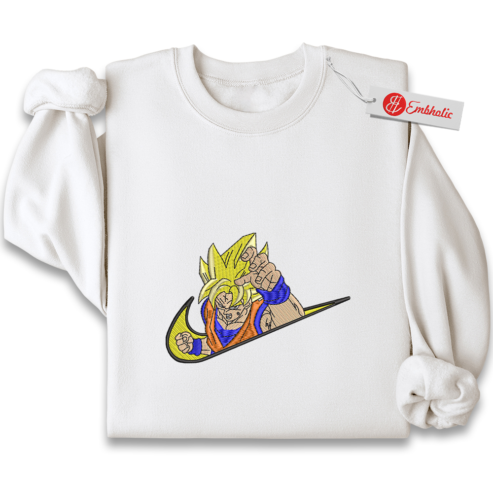 Son Goku Embroidered Sweatshirt, Dragon Ball Shirt, Anime Embroidered Sweatshirt Son Goku Embroidered Sweatshirt, Dragon Ball Shirt, Anime Embroidered Sweatshirt