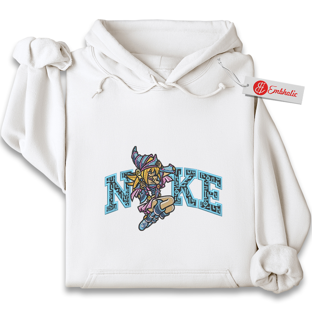 Dark Magician Girl Embroidered Hoodie, Yugioh Shirt, Anime Embroidered Hoodie Dark Magician Girl Embroidered Hoodie, Yugioh Shirt, Anime Embroidered Hoodie
