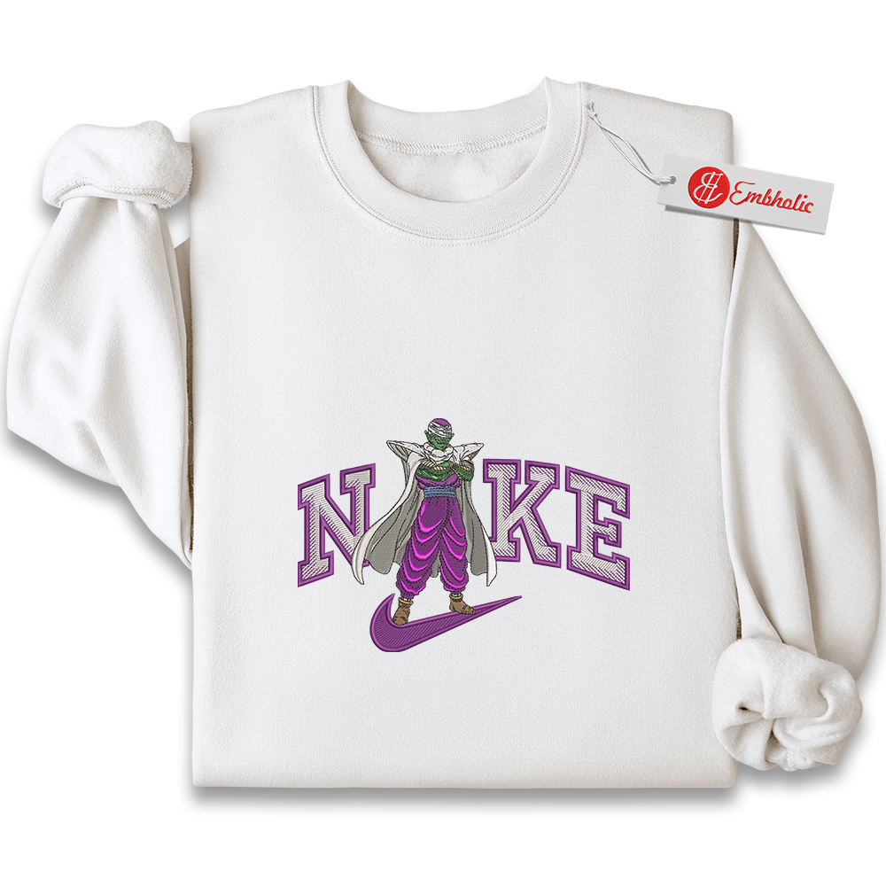Embroidered Piccolo Sweatshirt, Dragon Ball Shirt, Anime Embroidered Sweatshirt Embroidered Piccolo Sweatshirt, Dragon Ball Shirt, Anime Embroidered Sweatshirt