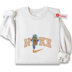 Embroidered Son Goku Sweatshirt, Dragon Ball Shirt, Anime Embroidered Sweatshirt