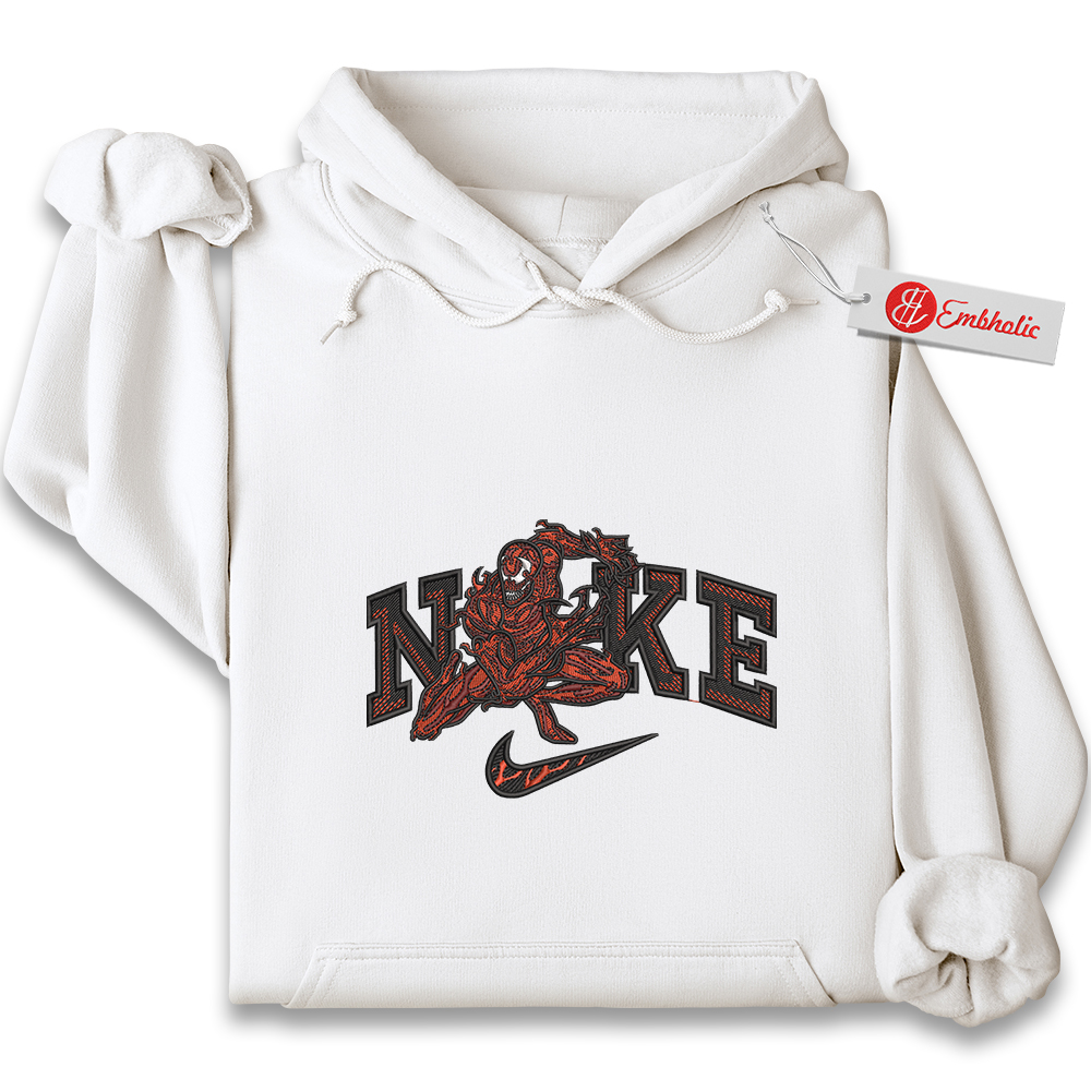 Carnage Embroidered Hoodie, Carnage Shirt, Marvel Comics Embroidered Hoodie Carnage Embroidered Hoodie, Carnage Shirt, Marvel Comics Embroidered Hoodie