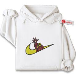 Iron Man Embroidered Hoodie, Iron Man Shirt, Marvel Comics Embroidered Hoodie