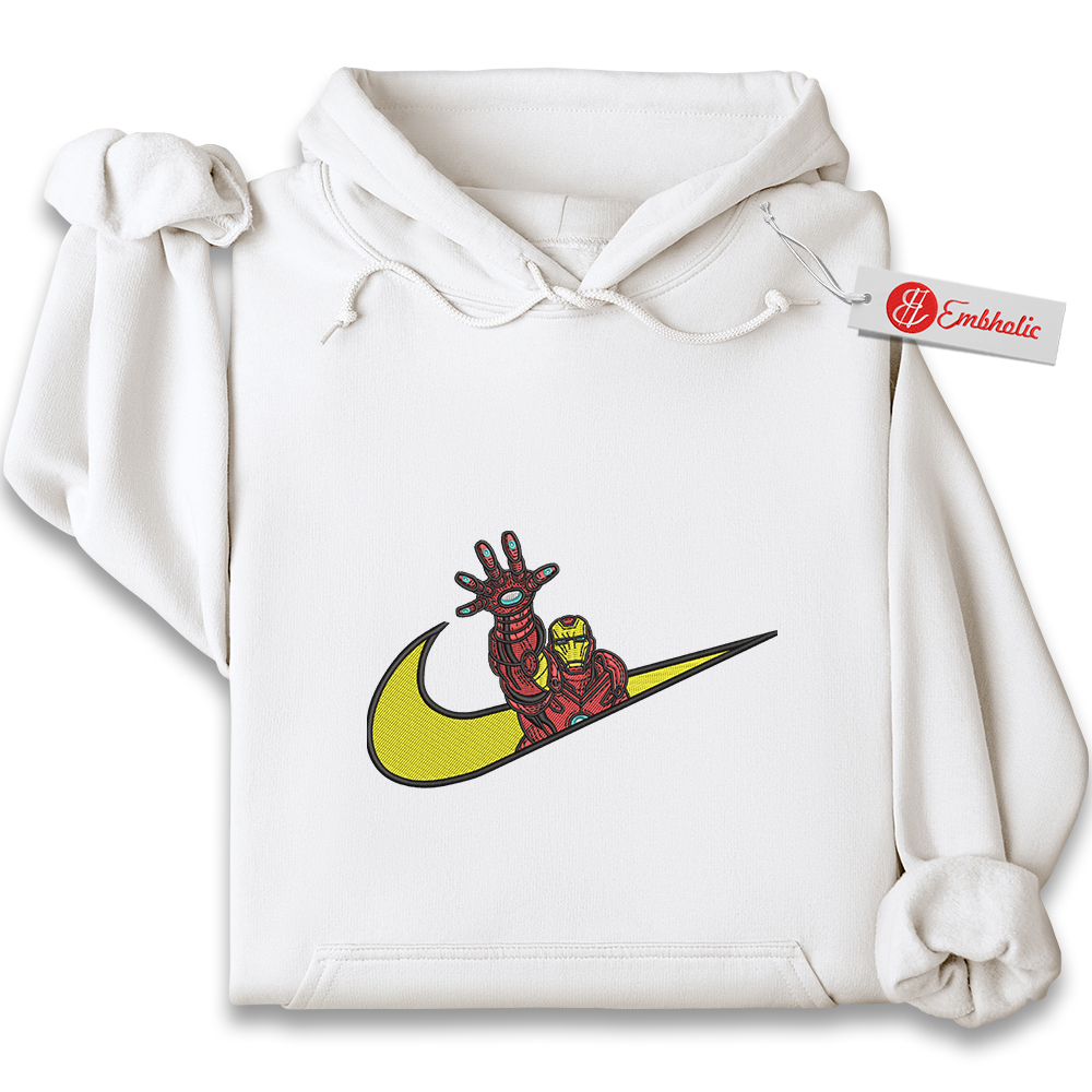 Iron Man Embroidered Hoodie, Iron Man Shirt, Marvel Comics Embroidered Hoodie Iron Man Embroidered Hoodie, Iron Man Shirt, Marvel Comics Embroidered Hoodie