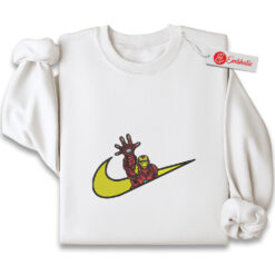 Embroidered Iron Man Sweatshirt, Iron Man Shirt, Marvel Comics Embroidered Sweatshirt