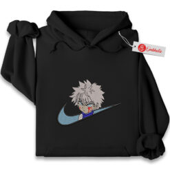 Killua Zoldyck Embroidered Hoodie, Hunter x Hunter Shirt, HxH Shirt, Anime Embroidered Hoodie