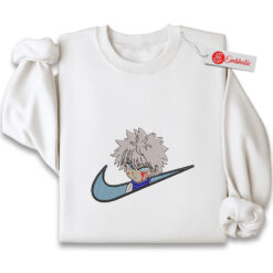 Embroidered Killua Zoldyck Sweatshirt, Hunter x Hunter Shirt, HxH Shirt, Anime Embroidered Sweatshirt