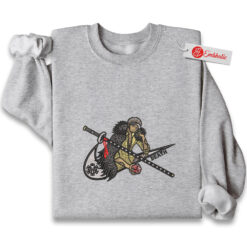 Embroidered Trafalgar D Water Law Sweatshirt, One Piece Shirt, Anime Embroidered Sweatshirt
