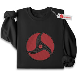 Embroidered Sharingan Itachi Sweatshirt, Naruto Shirt, Anime Embroidered Sweatshirt