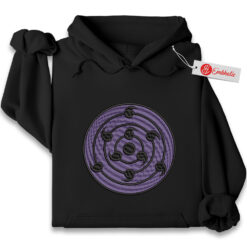 Rinnegan Embroidered Hoodie, Naruto Shirt, Anime Embroidered Hoodie