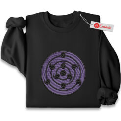Embroidered Rinnegan Sweatshirt, Naruto Shirt, Anime Embroidered Sweatshirt