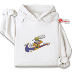 Naruto Uzumaki Embroidered Hoodie, Naruto: Shippuden Shirt, Anime Embroidered Hoodie