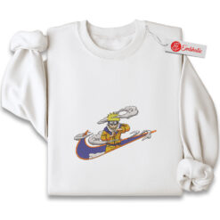 Naruto Uzumaki Embroidered Sweatshirt, Naruto: Shippuden Shirt, Anime Embroidered Sweatshirt