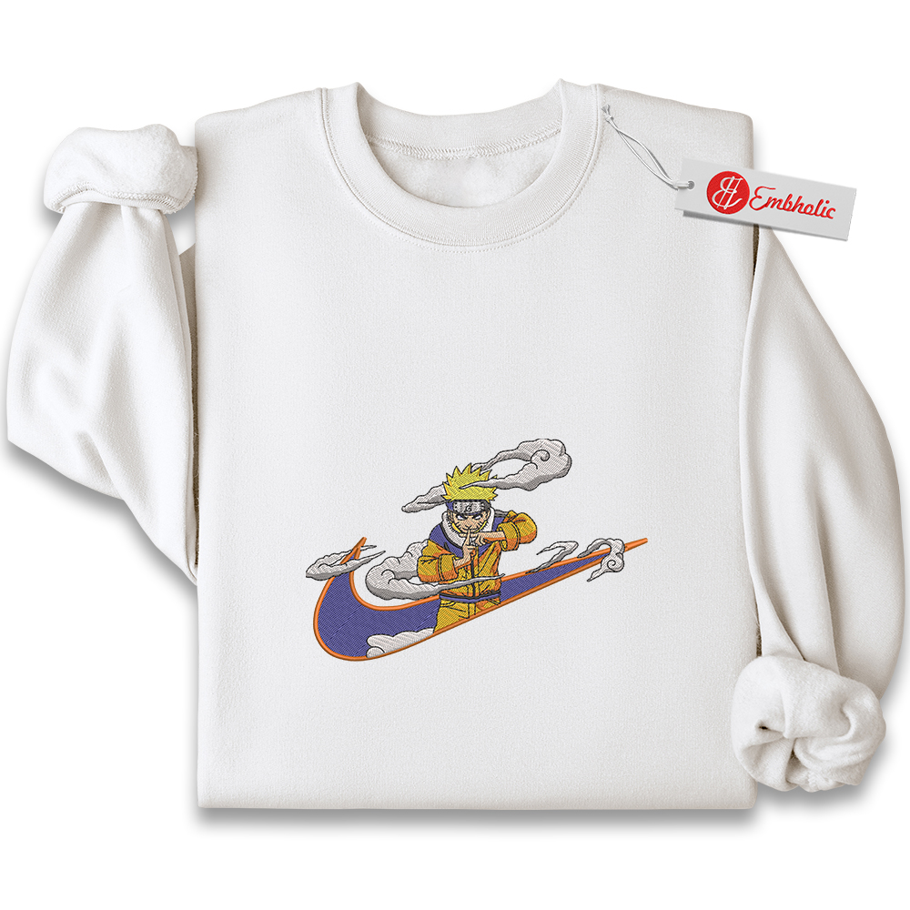 Naruto Uzumaki Embroidered Sweatshirt, Naruto: Shippuden Shirt, Anime Embroidered Sweatshirt Naruto Uzumaki Embroidered Sweatshirt, Naruto: Shippuden Shirt, Anime Embroidered Sweatshirt