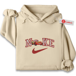 Lightning McQueen Embroidered Hoodie, Cars Shirt, Animated Embroidered Hoodie