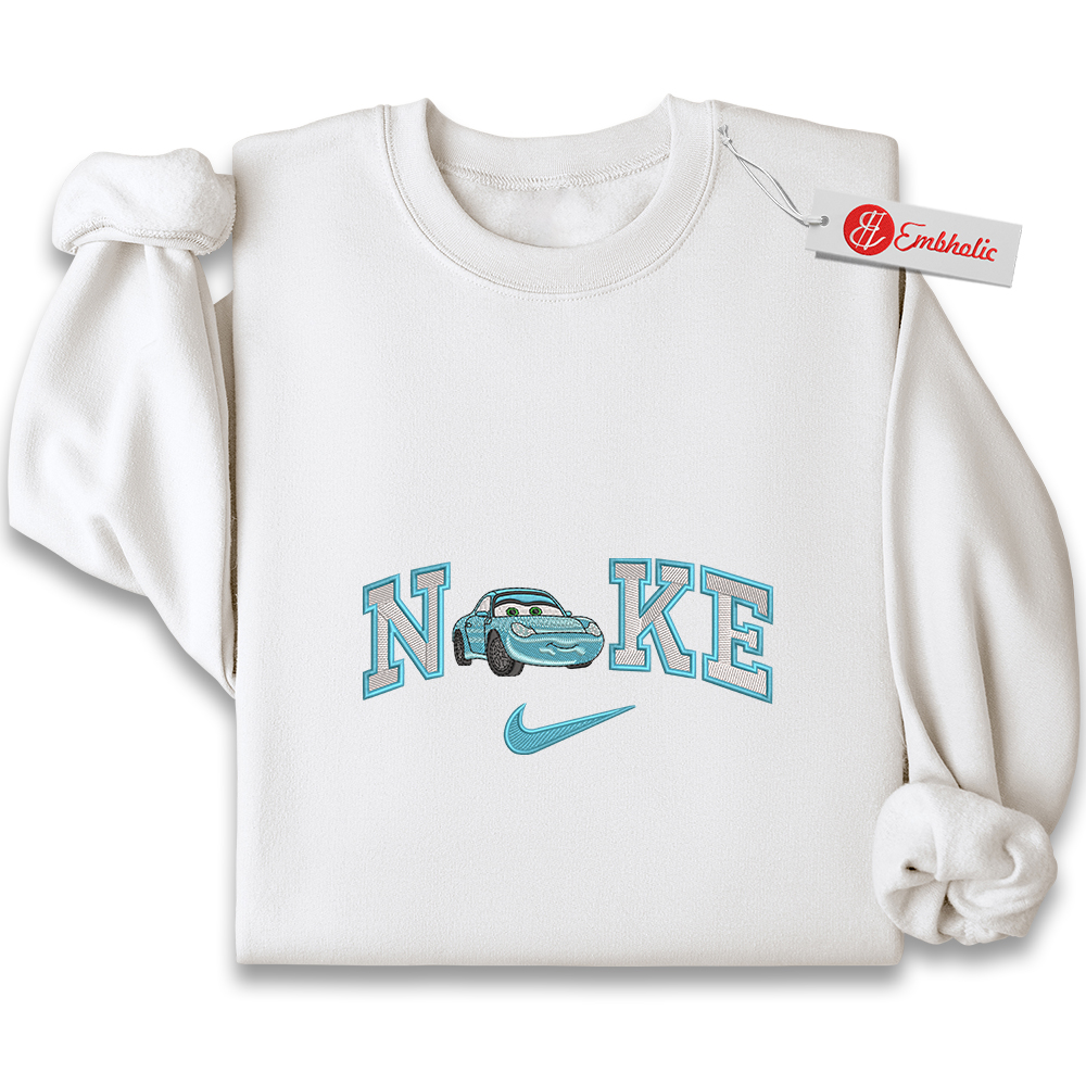 Sally Carrera Embroidered Sweatshirt, Cars Shirt, Animated Embroidered Sweatshirt Sally Carrera Embroidered Sweatshirt, Cars Shirt, Animated Embroidered Sweatshirt