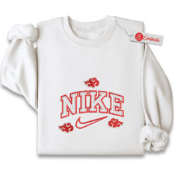 Akatsuki Embroidered Sweatshirt, Naruto Shirt, Anime Embroidered Sweatshirt