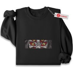 Kokushibo Embroidered Sweatshirt, Demon Slayer Shirt, Anime Embroidered Sweatshirt