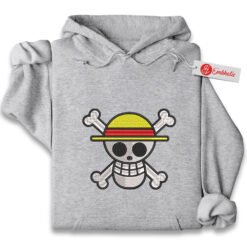 Straw Hat Pirates Embroidered Hoodie, One Piece Shirt, Anime Embroidered Hoodie